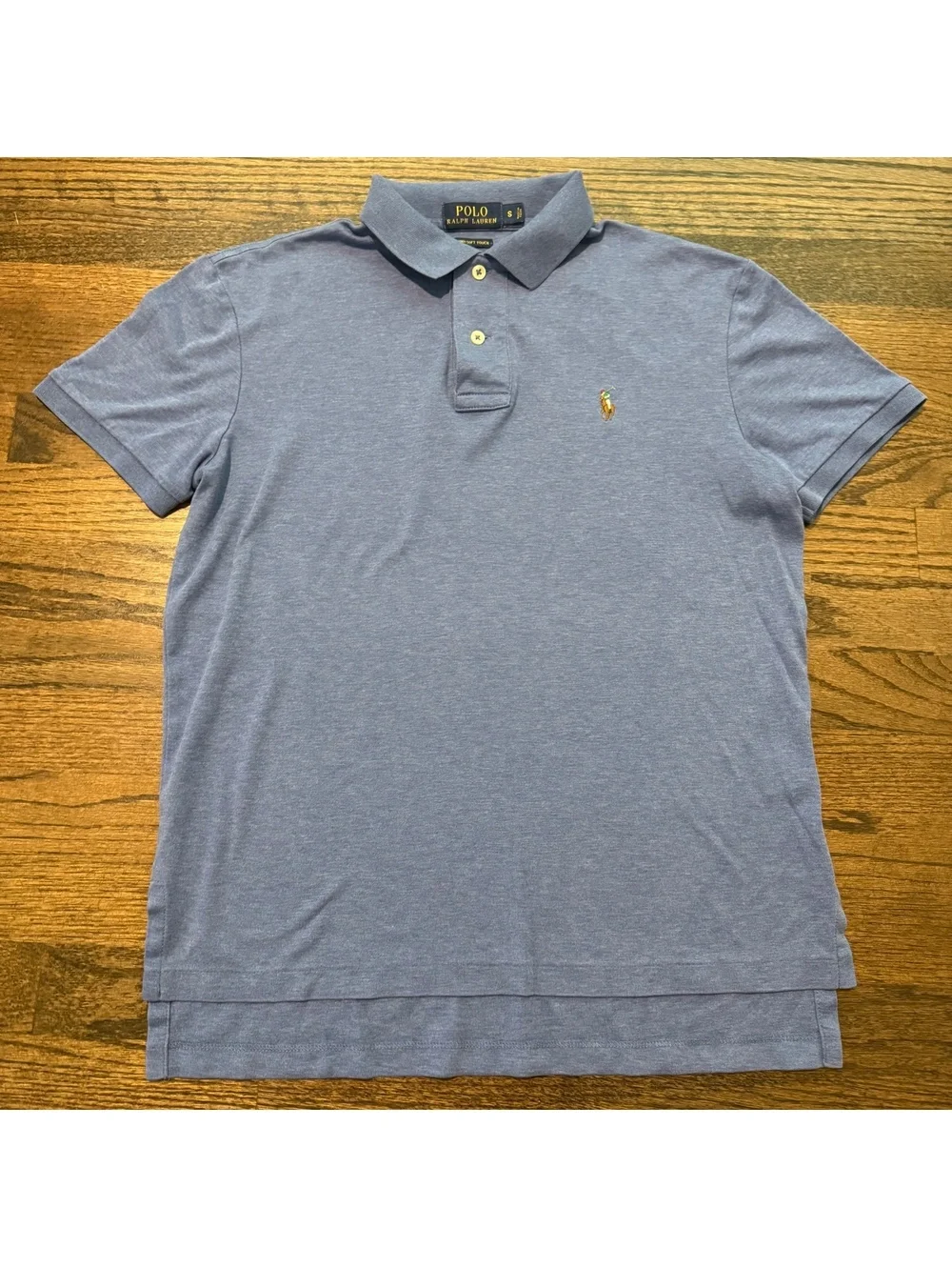 Polo Ralph Lauren Men's Light Blue Pima Cotton Polo Size Small